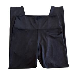 Simply Vera Wang Black Shimmer Leggings Womens Medium High Rise Stretch